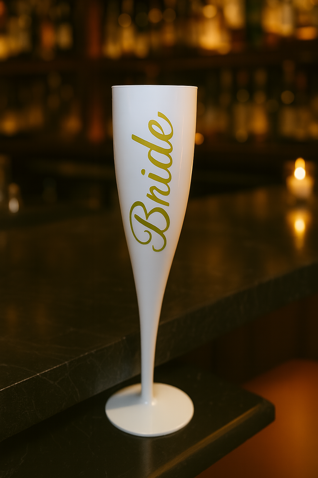 Personalised Bride & Bridesmaid Champagne Flutes – Hen Party