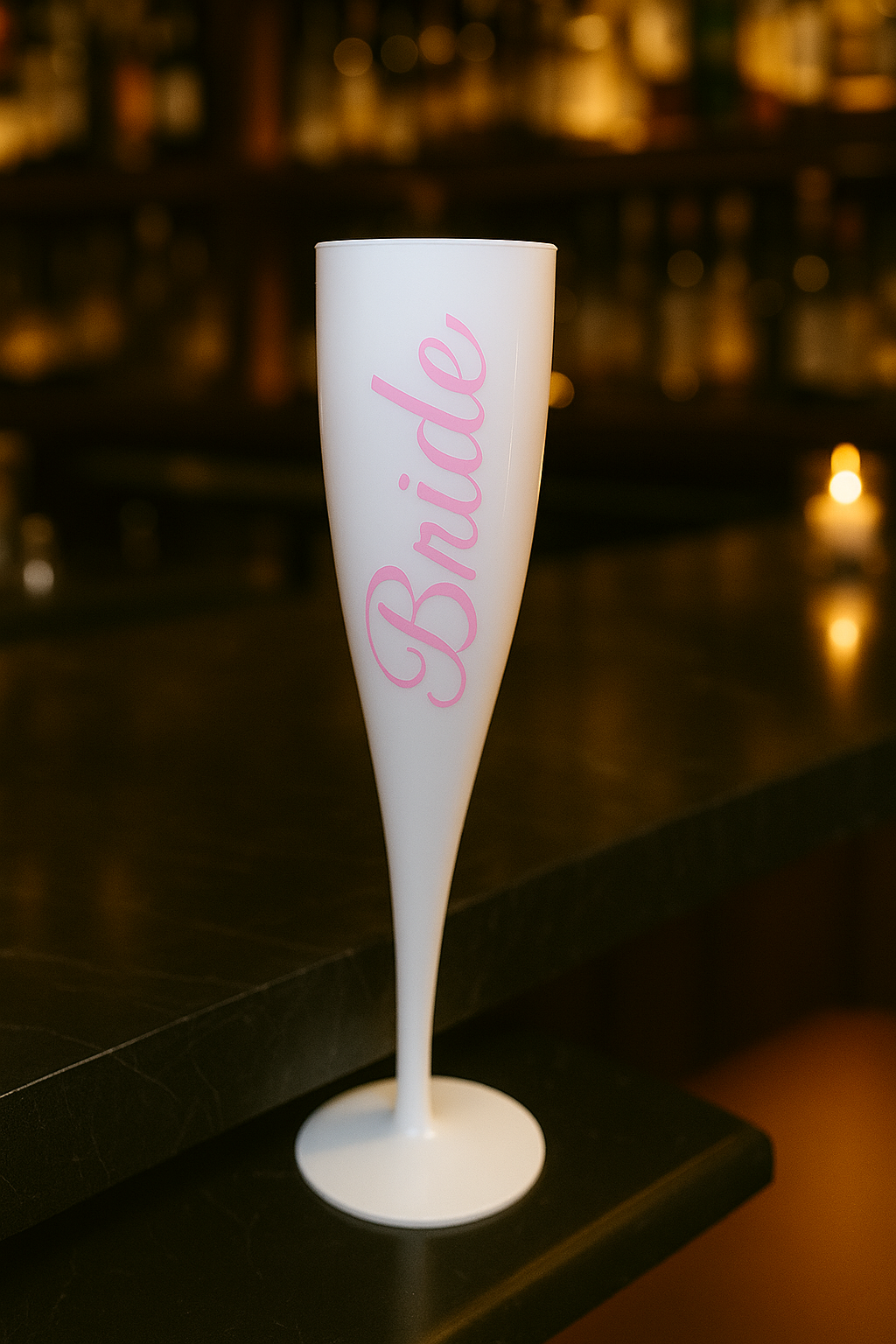 Personalised Bride & Bridesmaid Champagne Flutes – Hen Party