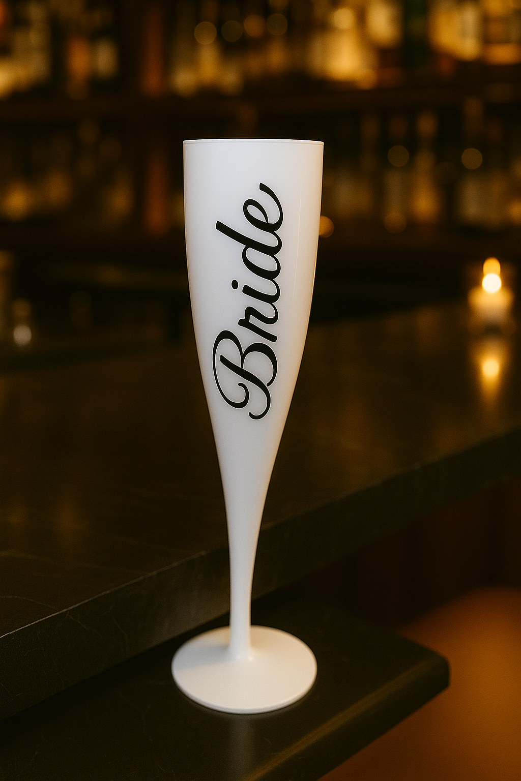 Personalised Bride & Bridesmaid Champagne Flutes – Hen Party