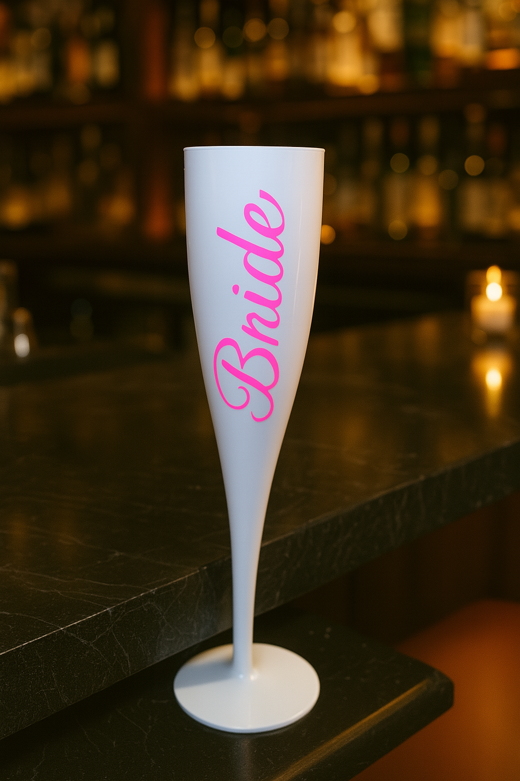 Personalised Bride & Bridesmaid Champagne Flutes – Hen Party